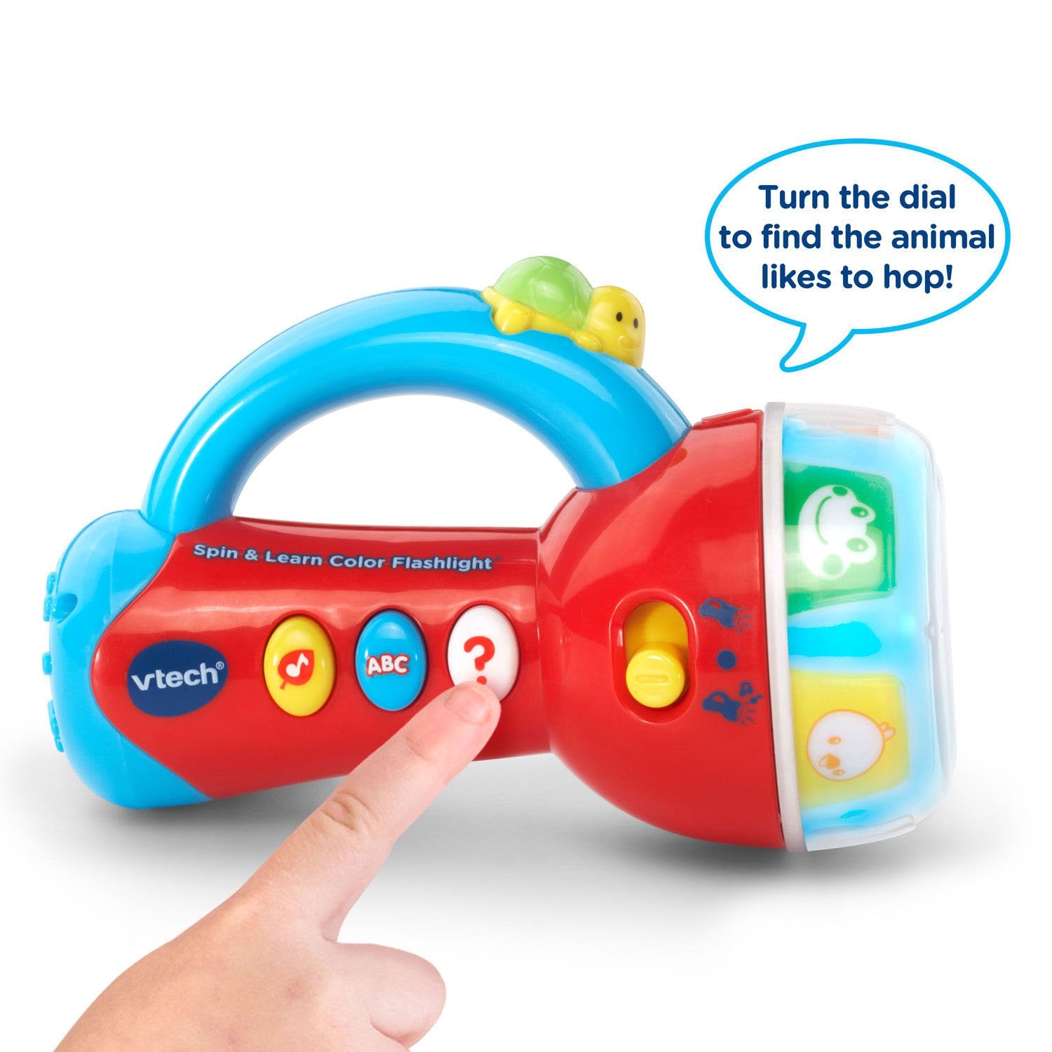 VTech Spin & Learn Color Flashlight – Toddler Learning Toy with Light, Sounds, and Colors