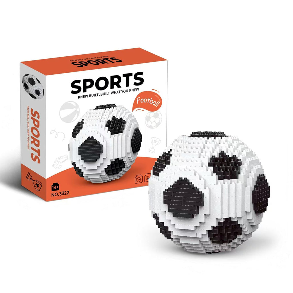 Vziimo Soccer Building Set for Adults – 850-Piece Black & White Ball Model Kit for Teens and Soccer Fans