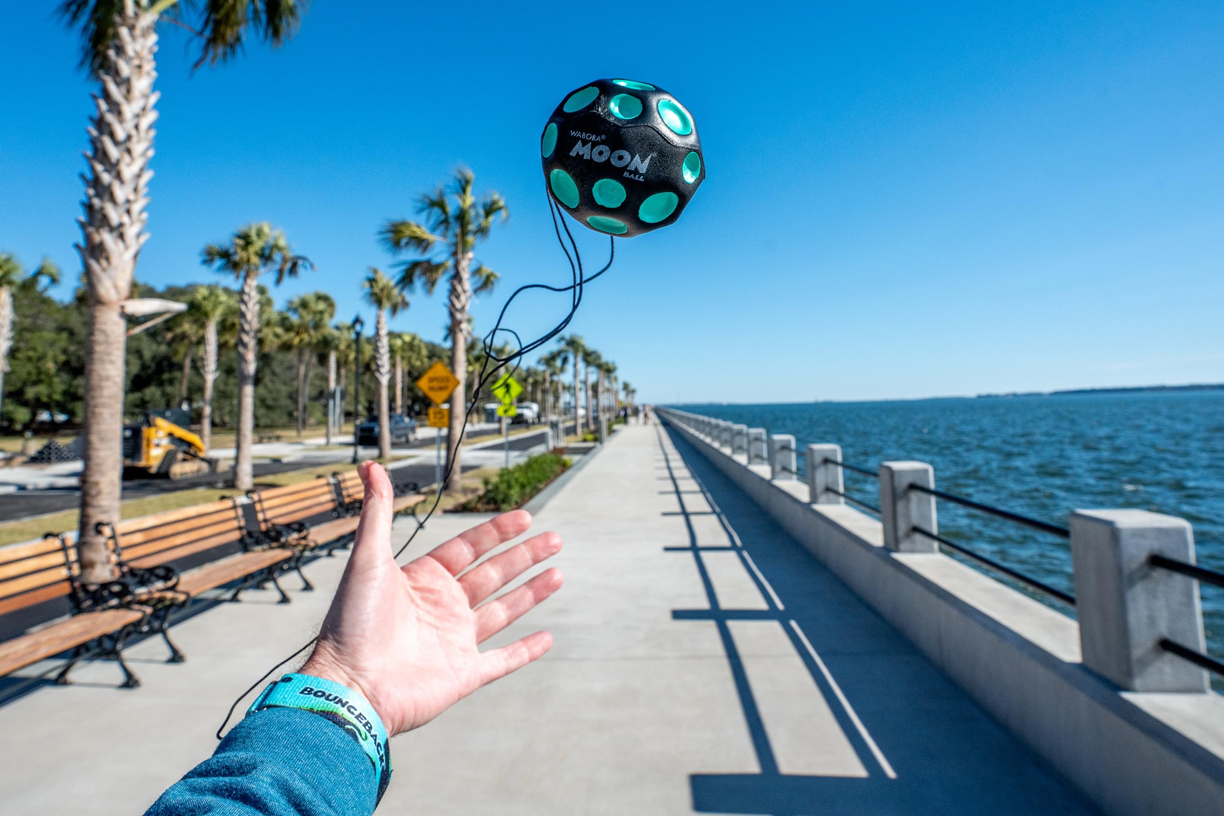 Waboba Bounceback Returning Moon Ball – Hyper Bouncy Ball That Comes Back to You