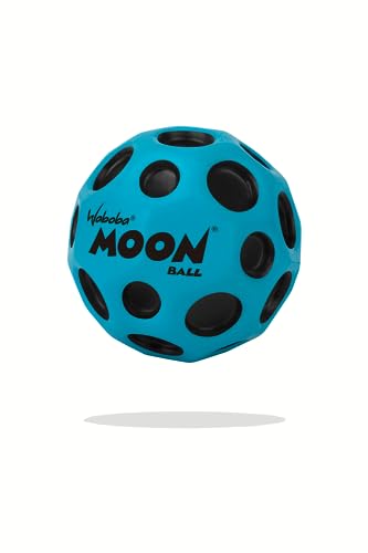 Waboba Moon Ball - Hyper Bouncy Ball with Pop Sound - Blue - for All Ages