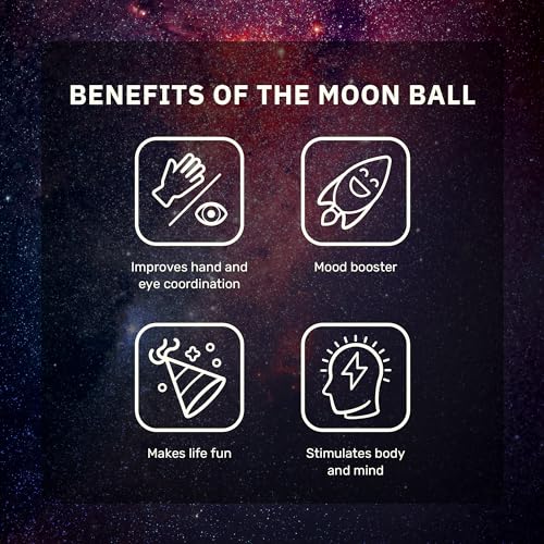 Waboba Moon Ball – Hyper Bouncy Ball with Pop Sound for Indoor & Outdoor Play
