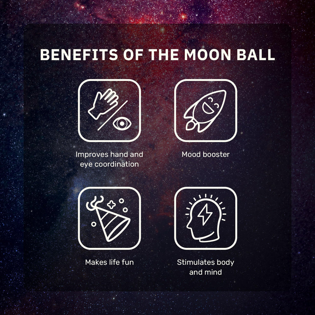 Waboba Moon Ball – Hyper Bouncy Ball with Pop Sound for Indoor & Outdoor Play