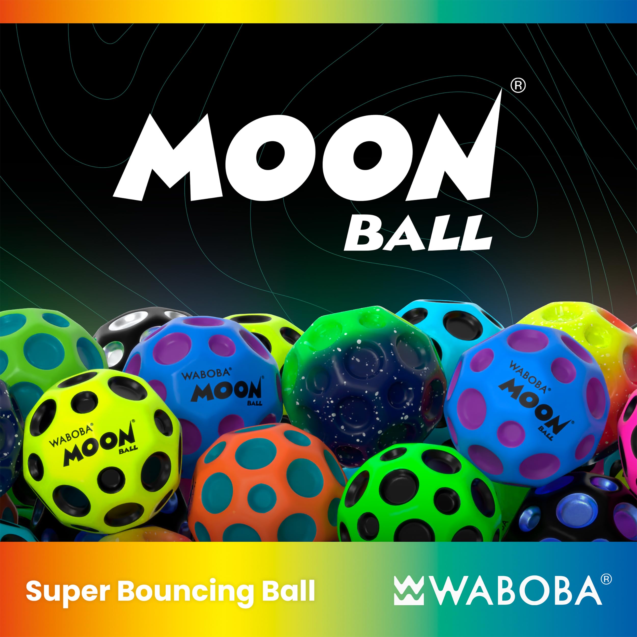Waboba Moonshine Ball: Light-Up Hyper Bouncy Ball for All Ages