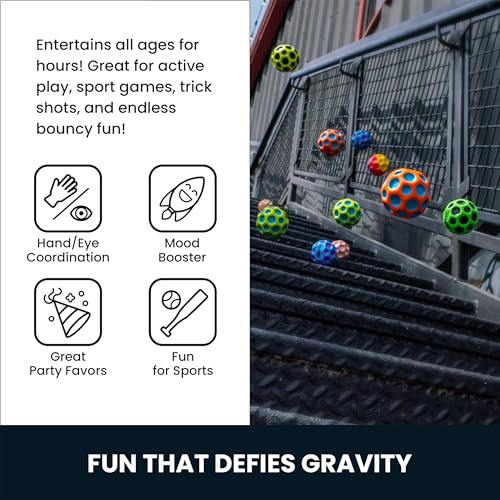 Waboba Original Moon Ball – Hyper Bouncy Ball That Pops on Impact for Indoor and Outdoor Fun