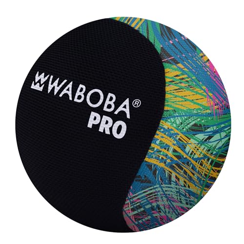 Waboba Pro Water Skipping Ball – Colorful Lines, 2.2-Inch, for Beach and Pool Games