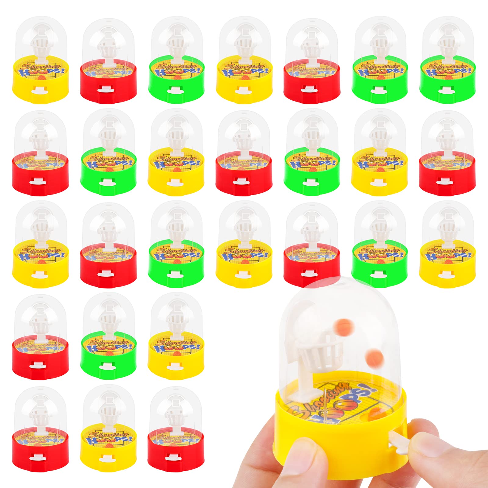 Waenerec 28-Piece Mini Finger Basketball Games - Fun Party Favors for Kids