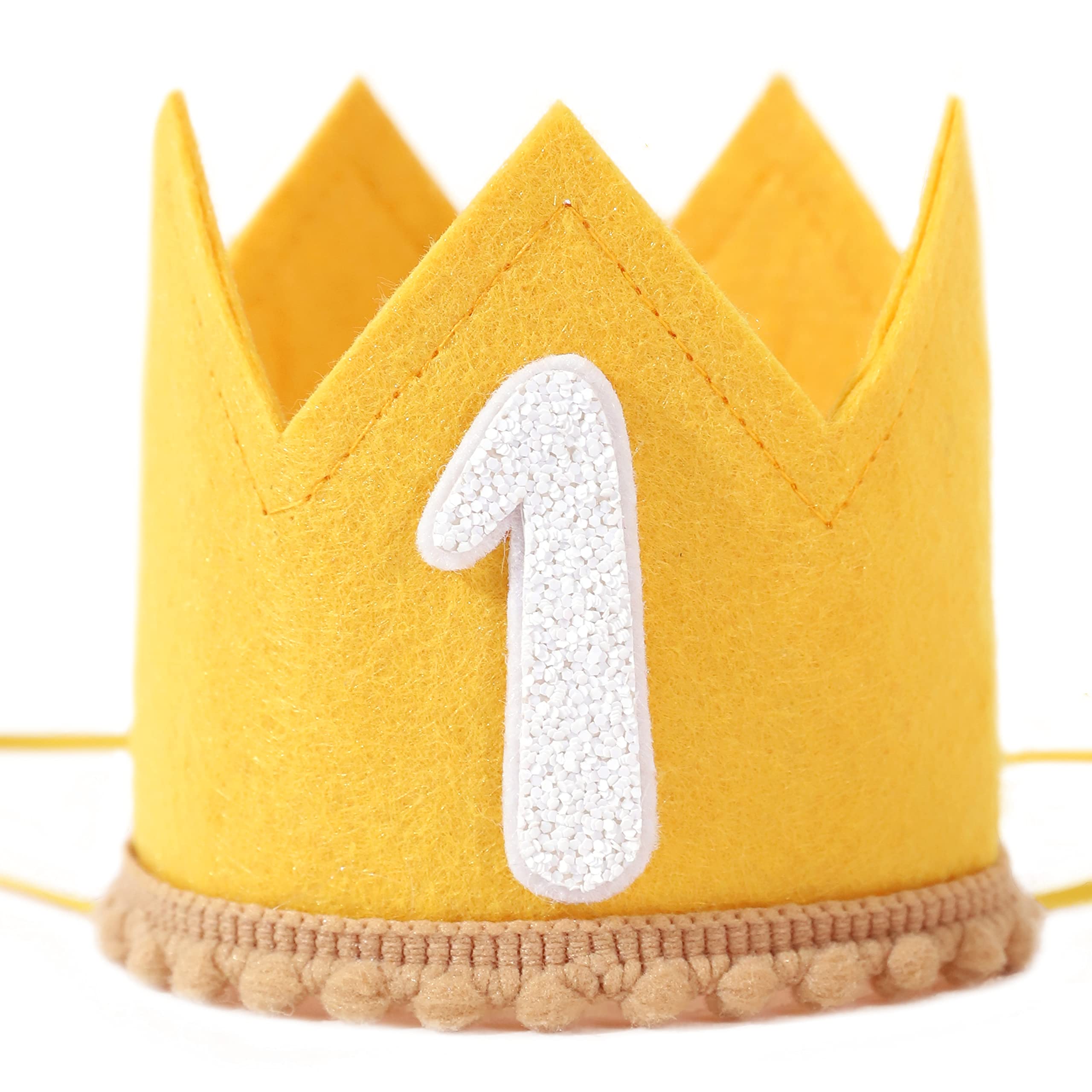 WAHAWU Baby 1st Birthday Crown – Pink Candy Color Headwear for First Birthday Party