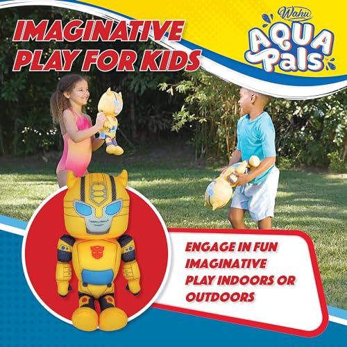 WAHU Aqua Pals Transformers Bumblebee 16-Inch Waterproof Plush Toy for Pool & Bath