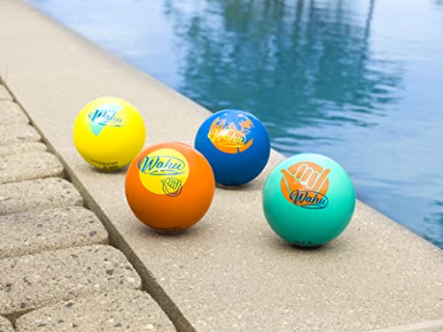 Wahu Water Bouncer 3.5" Teal Foam Skipping Ball – Skips Over 75 Feet on Water