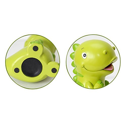WAIT FLY Green Dinosaur Resin Piggy Bank – 7.5 Inch Coin Bank for Kids, Christmas & Birthday Gifts