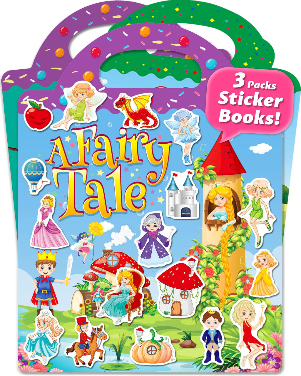 Walenced Reusable Sticker Book for Toddlers – 115 Pieces, 3 Themes, Portable