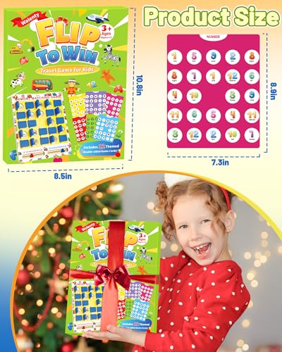 Walenty Matching Memory Game for Kids Ages 3-8 – 12 Themes, Wooden Board, Travel-Friendly Educational Toy