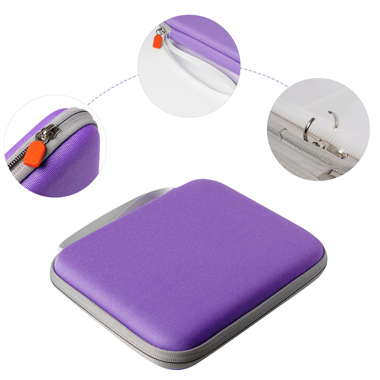 WannaBi Purple Card Case Holder for Yoto Cards – 80-Pocket Zippered Organizer