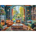 Warm Study Room 1000 Piece Jigsaw Puzzle for Adults – Cozy Library Scene