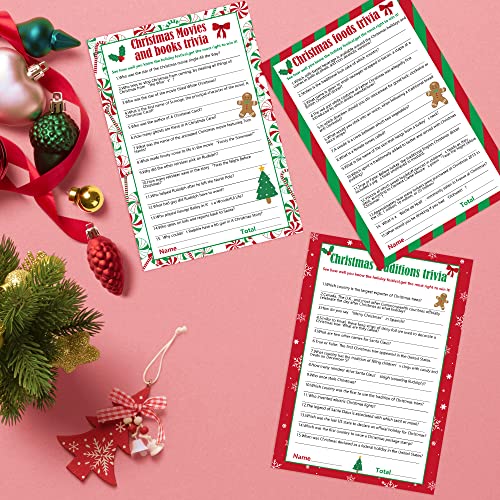 Watayo 62-Card Christmas Trivia Party Game for Adults – Festive Holiday Quiz with 3 Themes