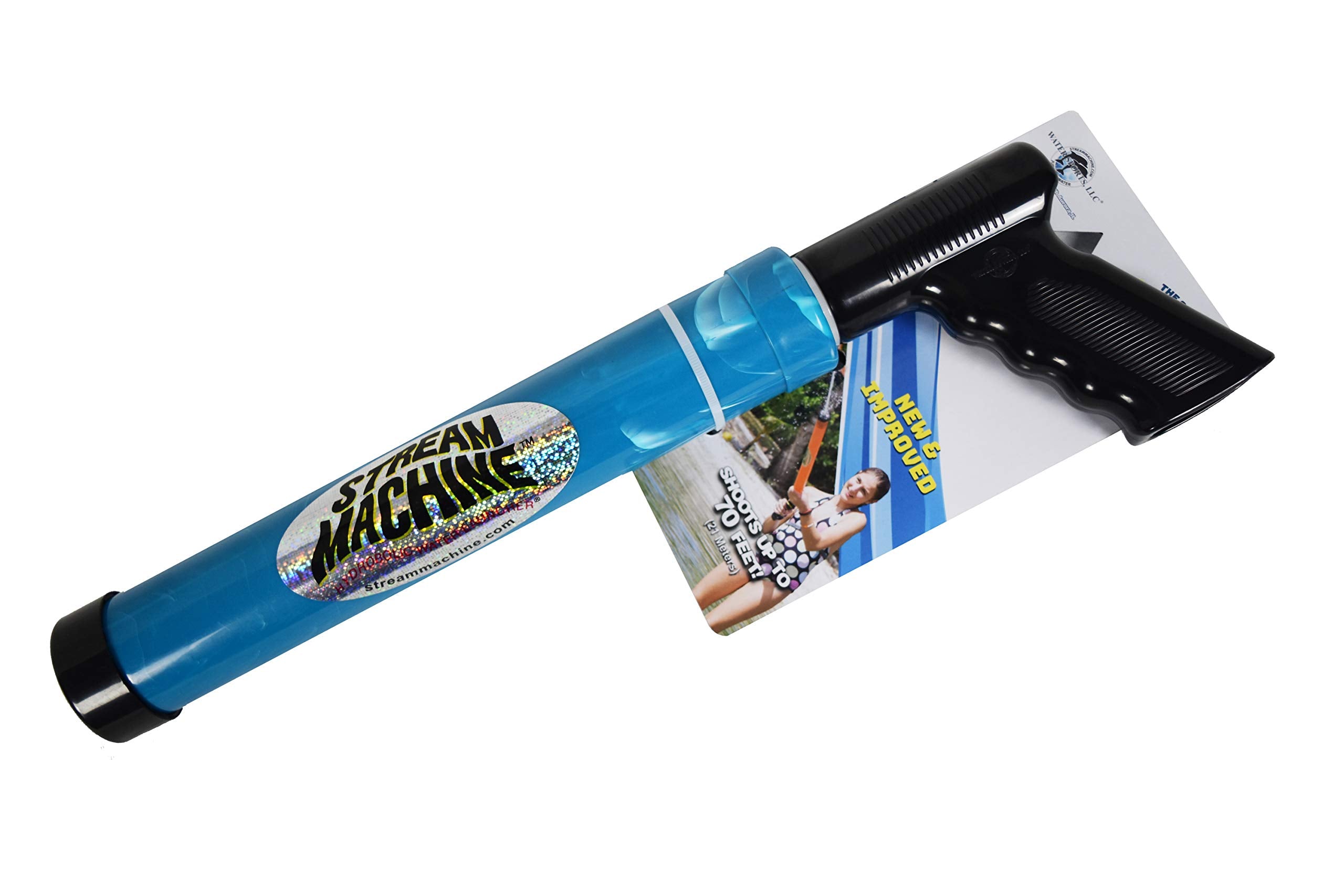 Water Sports Stream Machine TL-600 17-Inch Single Barrel Water Launcher – Shoots Up to 70 Feet, Quick Reload, for Ages 8+