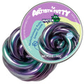 WATERELF Galaxy Putty Slime - 3.11 Inch 3.2 Oz Non-Sticky Sensory Putty (Green Purple)
