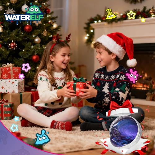 WATERELF Galaxy Putty Slime – Non-Sticky Sensory Putty, 3.2 oz, Blue/Purple – Stress Relief Toy for Kids and Adults