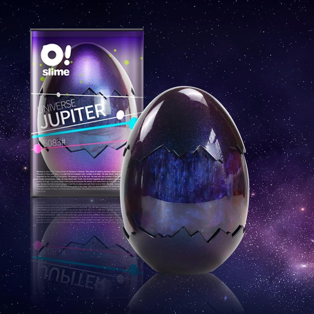 WATERELF Galaxy Slime Jupiter-Blue 420ml – Non-Sticky Stress Relief Sensory Toy for Kids and Adults