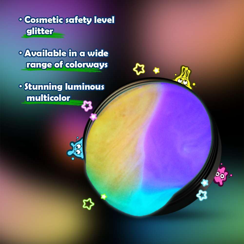 Waterelf Glow in The Dark Putty – Rose Red/Blue/Purple, 3.2 oz – Fidget Stress Relief Therapy Toy for Kids & Adults