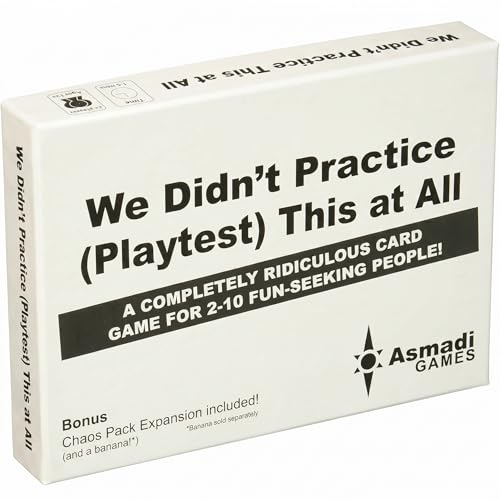 We Didn't Playtest This at All with Chaos Pack – Fast Party Card Game for 2–15 Players