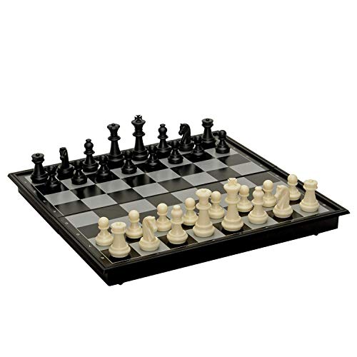 WE Games 8-Inch Travel Chess Set with Magnetic Pieces and Foldable Board