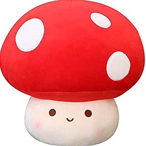 WeBingo 9 Inch Mushroom Plush Pillow – Super Soft Cute Stuffed Animal Toy for Kids and Adults
