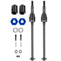 WEFEINO Front Steel CVD Driveshaft Upgrade for Traxxas Slash Rustler Stampede Hoss Bandit VXL 4X4 2WD RC Car