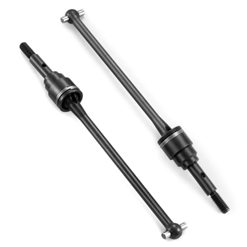 WEFEINO Front Steel CVD Driveshaft Upgrade for Traxxas Slash Rustler Stampede Hoss Bandit VXL 4X4 2WD RC Car