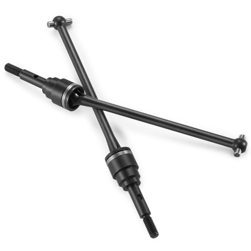 WEFEINO Front Steel CVD Driveshaft Upgrade for Traxxas Slash Rustler Stampede Hoss Bandit VXL 4X4 2WD RC Car