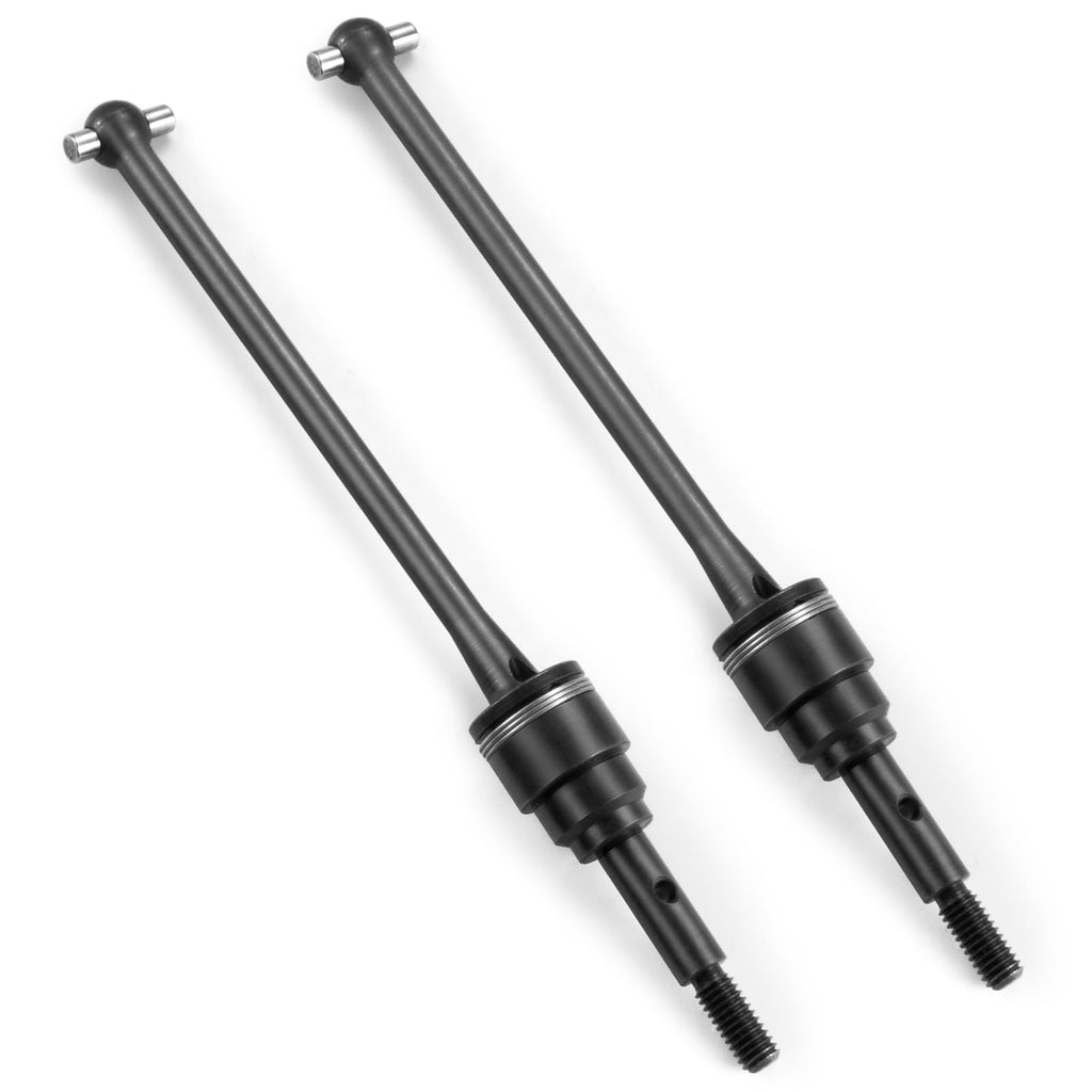 WEFEINO Front Steel CVD Driveshaft Upgrade for Traxxas Slash Rustler Stampede Hoss Bandit VXL 4X4 2WD RC Car