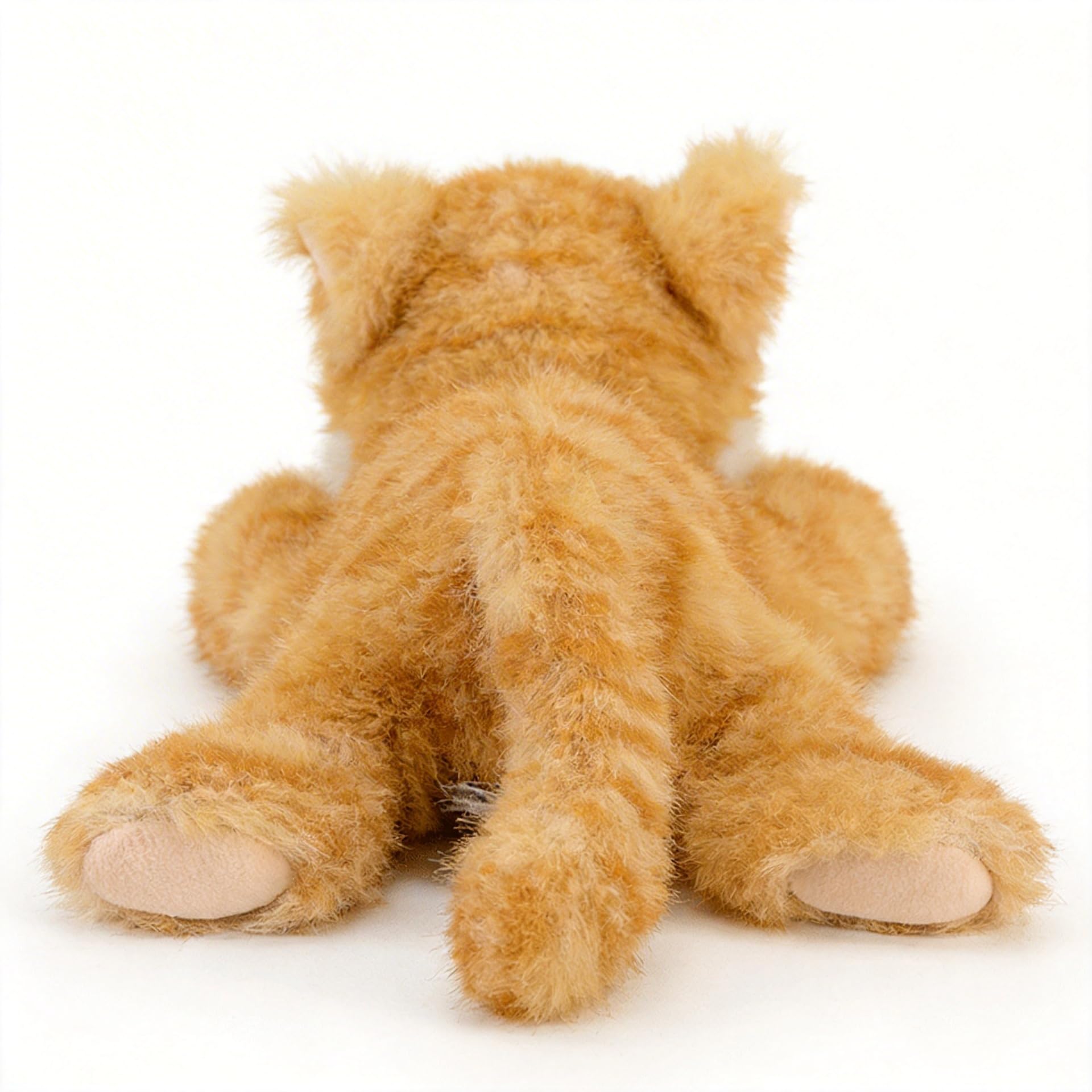 Weighted Cat Stuffed Animal – 8-Inch Orange Plush Toy, Soft & Slightly Weighted for Stress Relief, Gift for Kids and Adults by Jorkei