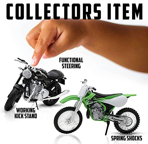 Welly 1:18 Die-Cast Kawasaki Ninja ZX-10R (2009) Green Motorcycle Model