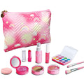 WenToyce Pretend Makeup Kit for Girls – 11-Piece Play Cosmetic Set with Bag (Pink)