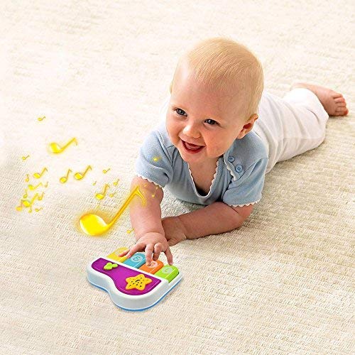 WEofferwhatYOUwant Baby Piano with Star Projector, 4 Play Modes, Lullabies, BPA-Free, for Ages 6+ Months