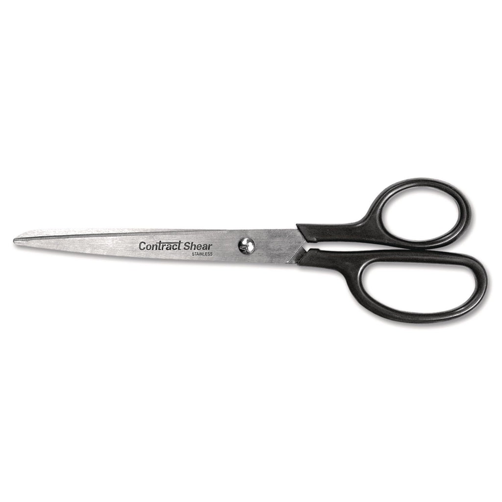 Westcott 8-Inch Straight Shears – Black Stainless Steel Scissors for Home, Office & School