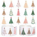 Whaline 1000-Piece Christmas Boho Stickers – 12 Pine Tree Designs, 2 Rolls