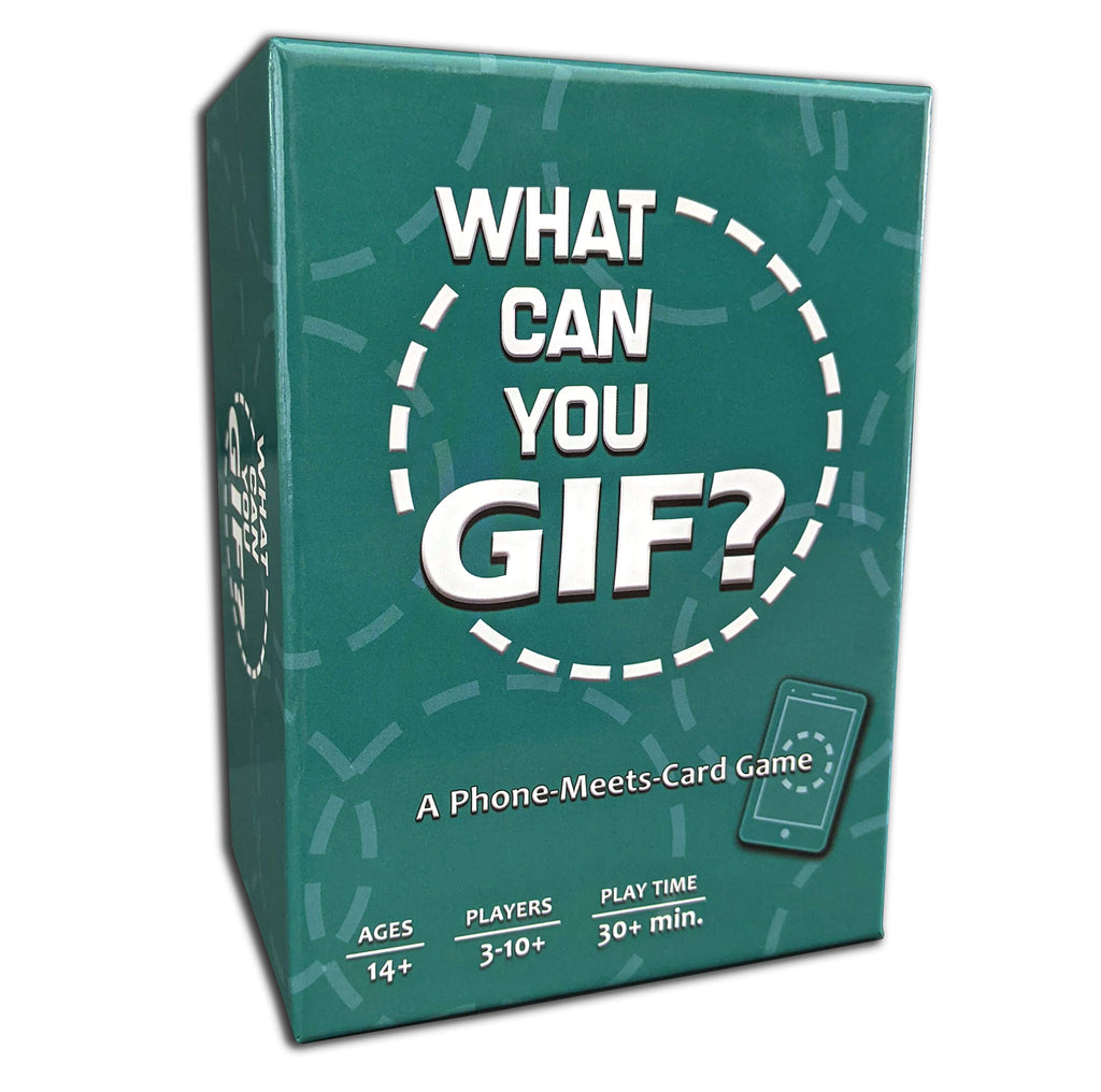 What Can You GIF? Card Game for GIF Lovers – 380 Caption Cards, 3-12 Players, Party Game by TwoPointOh Games