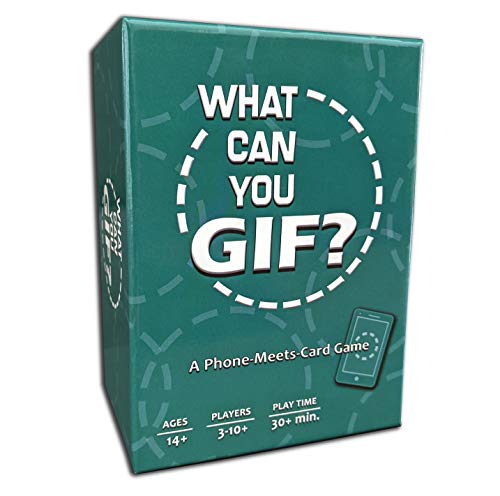 What Can You GIF? Card Game for GIF Lovers – 380 Caption Cards, 3-12 Players, Party Game by TwoPointOh Games
