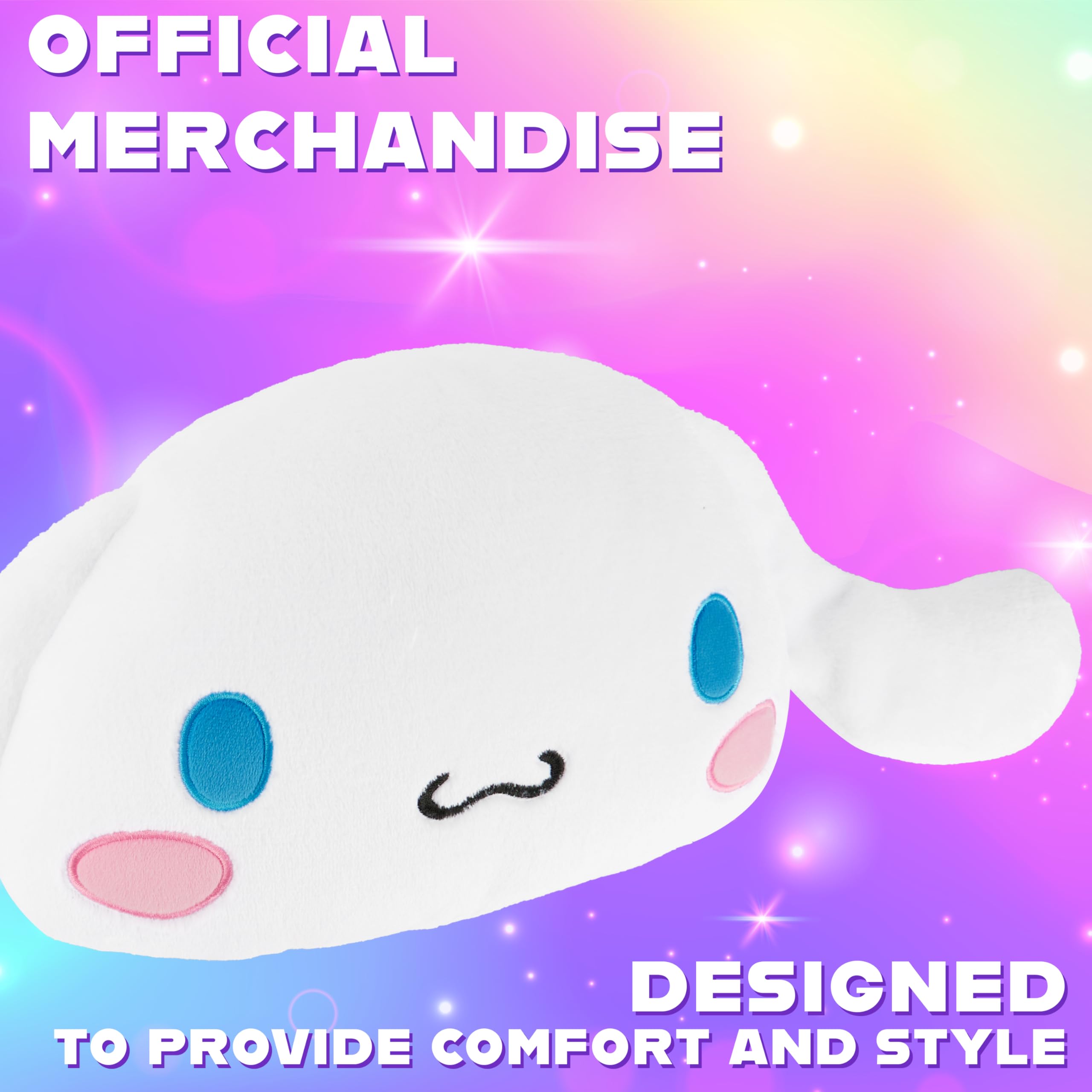 White Cinnamoroll Plush Pillow - Soft Velvet Throw Cushion by Get Trend 15.7x15.4 in