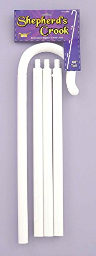 White Shepherd's Crook Costume Accessory – 4 Detachable 16-inch Sections
