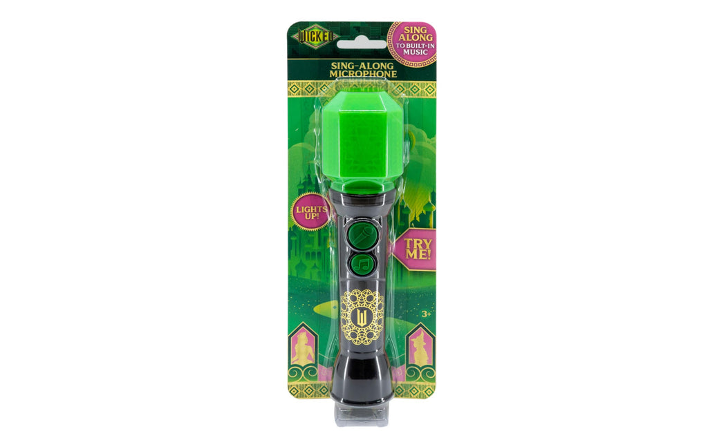 Wicked Sing Along Microphone with Built-in Music and Lights for Toddlers Ages 3+