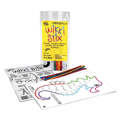 Wikki Stix Sea Life Pak: 12 Hands-On Sea Creature Activities with Fun Facts, Reusable & Made in USA