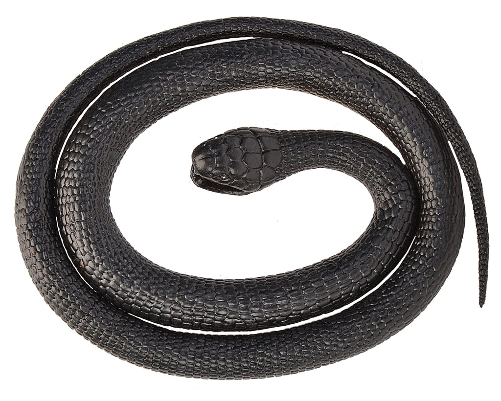Wild Republic Black Mamba Rubber Snake Toy – 46 Inch Realistic Snake for Kids, Safe & Educational