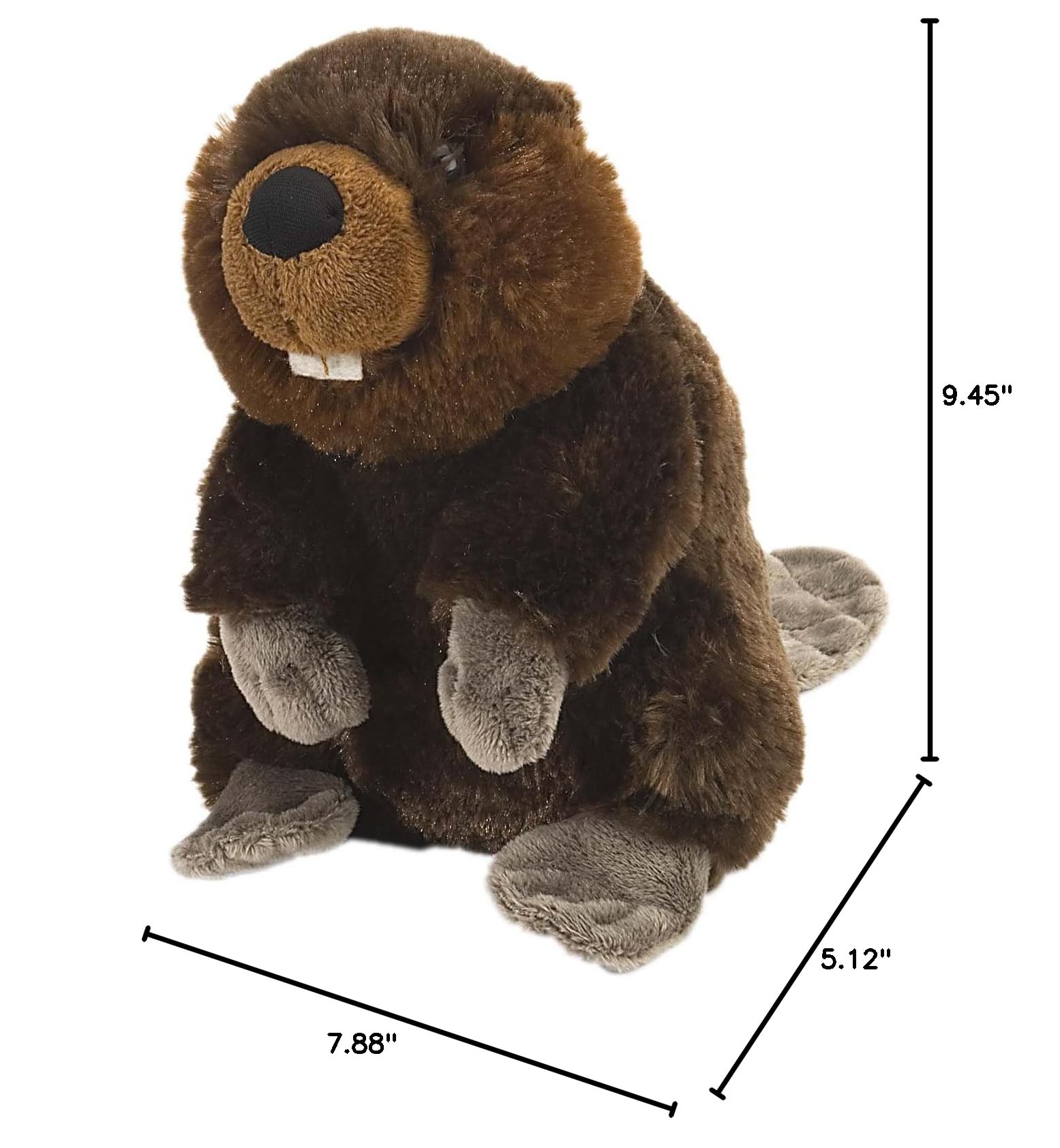 Wild Republic Cuddlekins 8-Inch Beaver Stuffed Animal Plush Toy