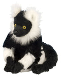 Wild Republic Cuddlekins Mini Black and White Lemur Plush - 8 Inch Stuffed Animal Made from Recycled Water Bottles