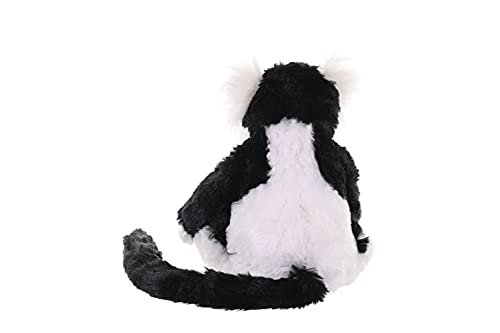 Wild Republic Cuddlekins Mini Black and White Lemur Plush - 8 Inch Stuffed Animal Made from Recycled Water Bottles