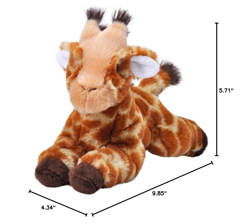Wild Republic EcoKins Mini Giraffe Stuffed Animal – 8 Inch Eco-Friendly Plush Toy Made from 7 Recycled Water Bottles