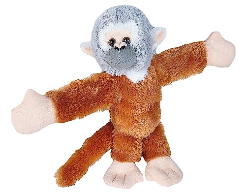 Wild Republic Huggers Squirrel Monkey Plush – 8-Inch Slap Bracelet Stuffed Animal