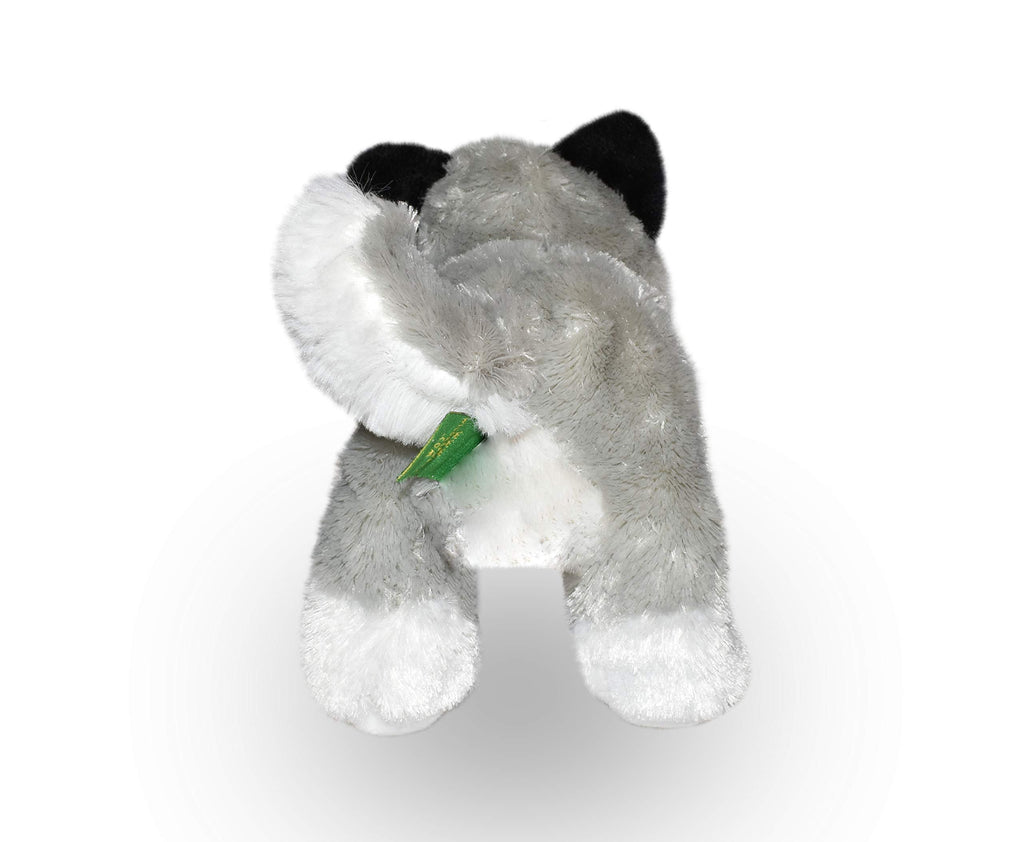 Wild Republic Husky Plush Toy – 7-Inch Stuffed Animal with Blue Eyes, Surface-Washable